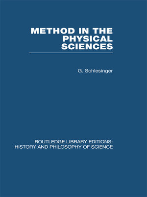 cover image of Method in the Physical Sciences